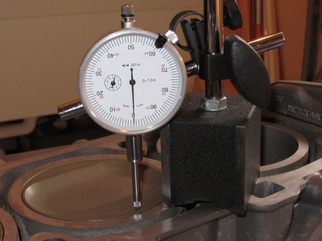 Dial indicator at zero