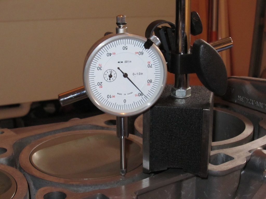 Dial indicator at zero